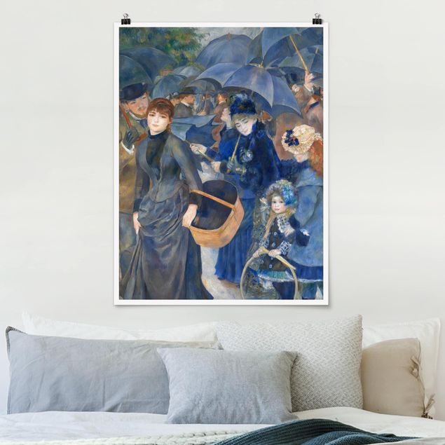 Déco mur cuisine Auguste Renoir - Parapluies