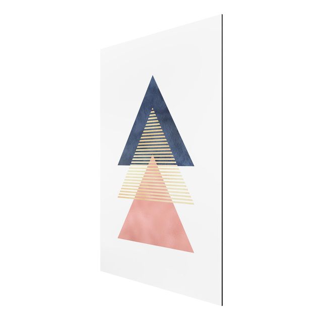 Tableau abstrait Trois Triangles