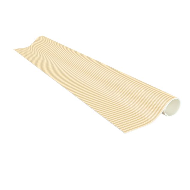 tapis grande taille No.YK46 Stripes Jaune Beige