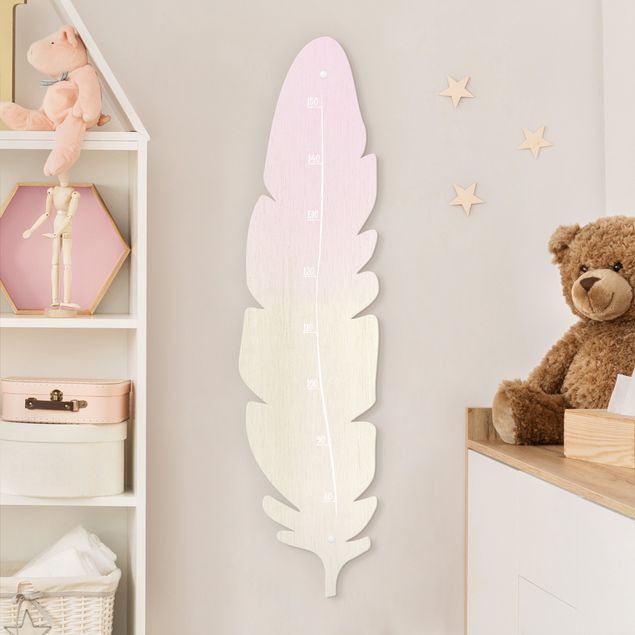 toise murale Feather Pink