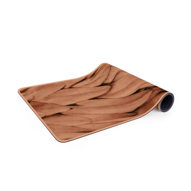 Tapis de yoga - Feathers In Rosegold