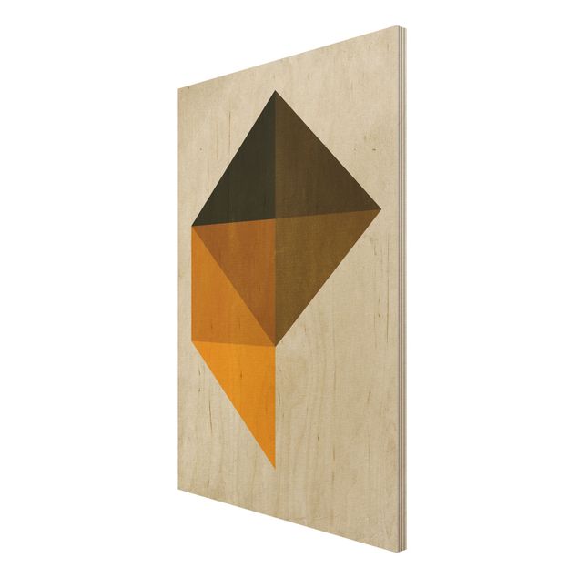 Tableaux en bois Trapèze Géométrique