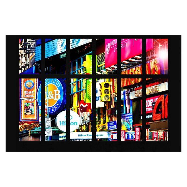 papier peint xxl Fenêtre Times Square New York
