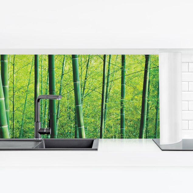 Revêtement mural cuisine Forêt de bambous
