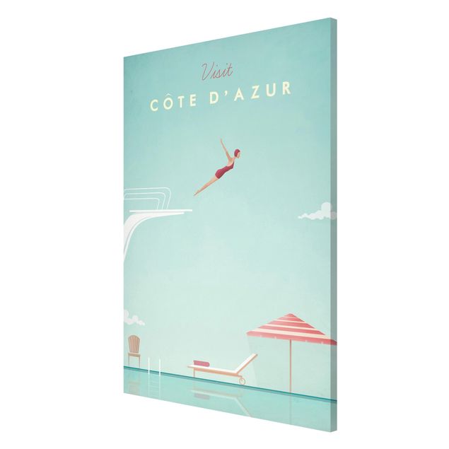 Tableau mer Poster de voyage - Côte D'Azur