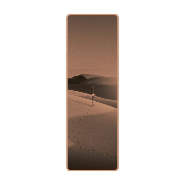Tapis de yoga - Flamingo In The Desert