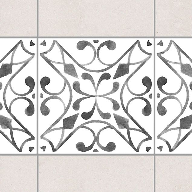 Décorations cuisine Pattern Gray White Series No.3