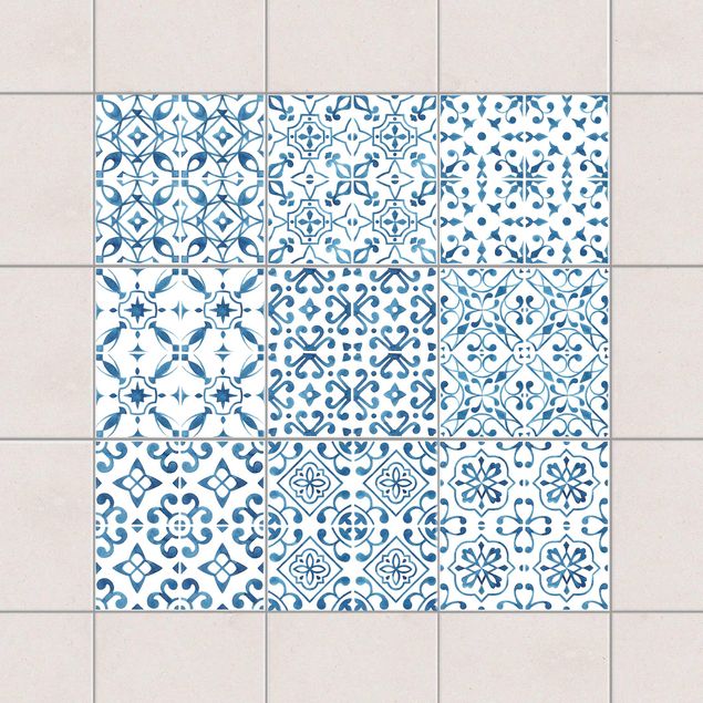 Décorations cuisine Blue White Pattern Series