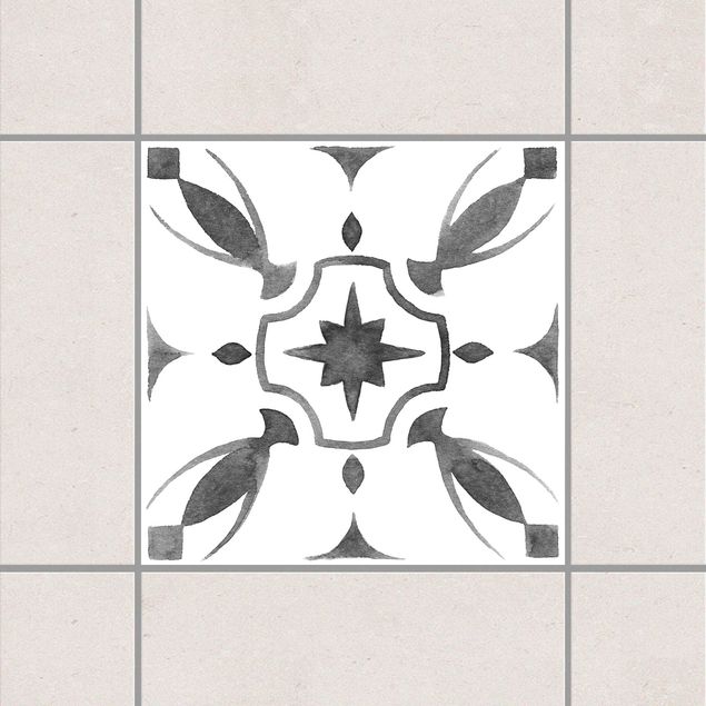 Décorations cuisine Pattern Gray White Series No.1