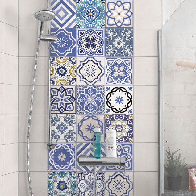 Sticker pour carrelage - 20 Mediterranean tiles