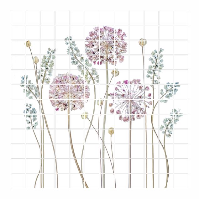 Sticker pour carrelage - Allium Illustration