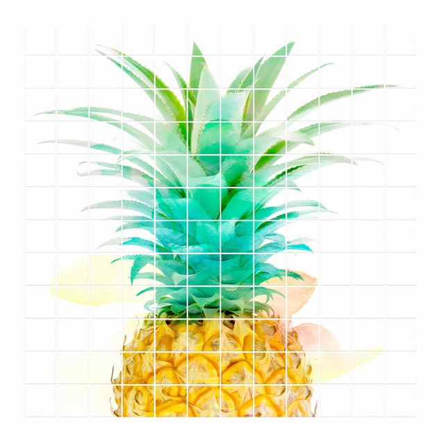 Sticker pour carrelage - Pineapple Watercolour