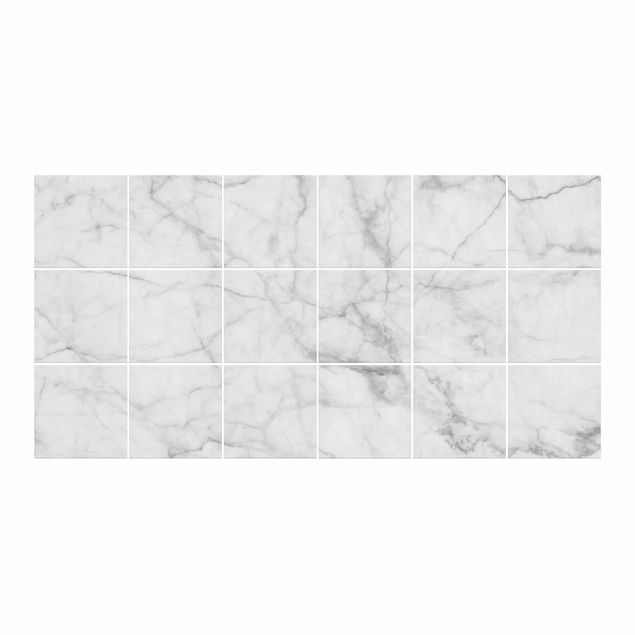 Adhesifs carrelage Bianco Carrara