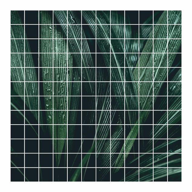 Sticker pour carrelage - Green Palm Leaves