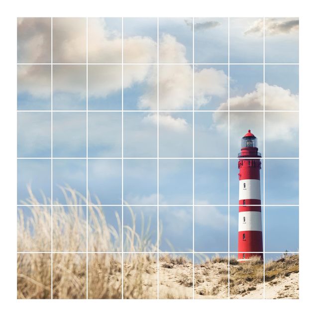 Sticker pour carrelage - Lighthouse Between Dunes