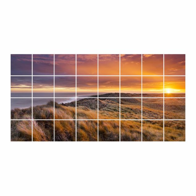 Sticker pour carrelage - Sunrise On The Beach On Sylt
