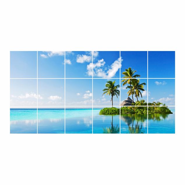 Sticker pour carrelage - Tropical Paradise