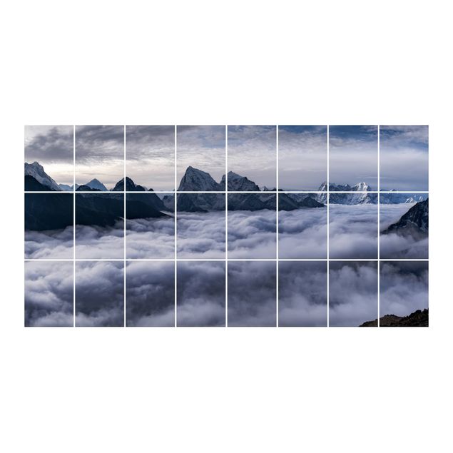 Sticker pour carrelage - Sea Of ​​Clouds In The Himalayas
