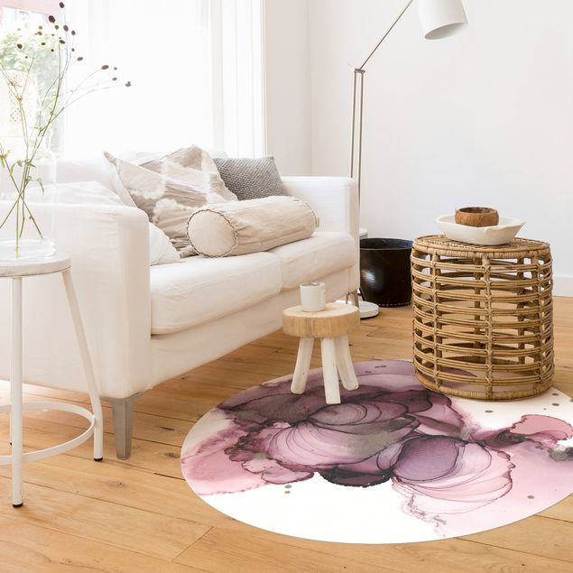 tapis modernes Pureté fluide en violet