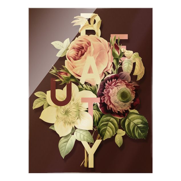 Tableaux muraux Typographie Florale - Beauté