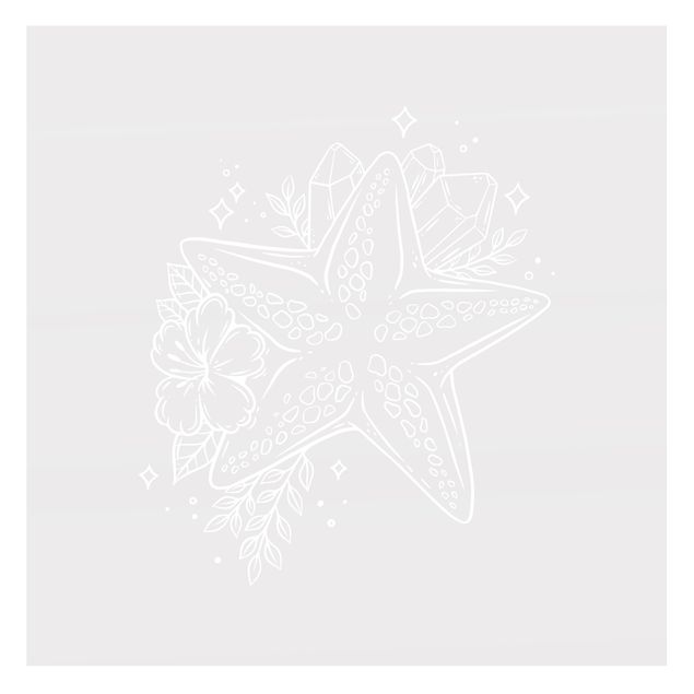 Film pour fenêtres - Floral Starfish