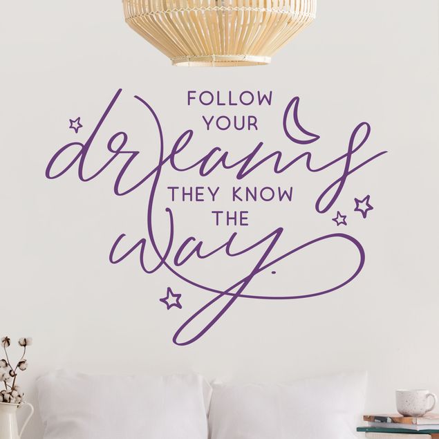 Déco chambre enfant Follow Your Dreams, They Know The Way