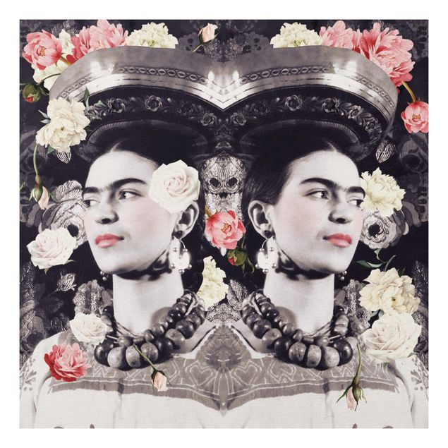 Tableau moderne Frida Kahlo - Flood de fleurs
