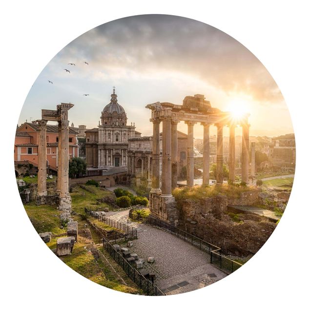 Papier peint panoramique Forum Romanum au lever du soleil