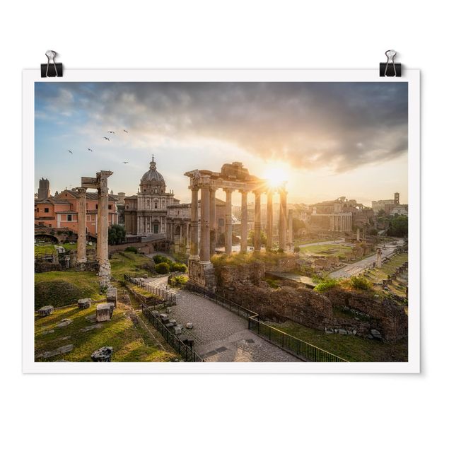 Posters villes Forum Romanum au lever du soleil