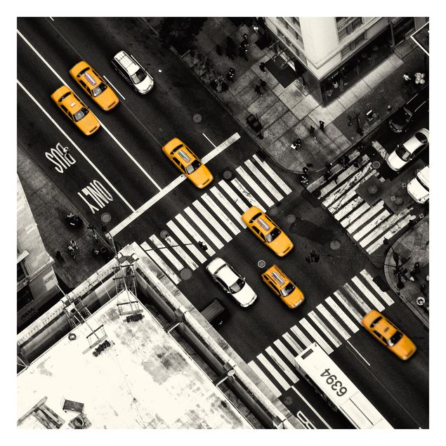 tapisserie panoramique Taxis de la ville de New York
