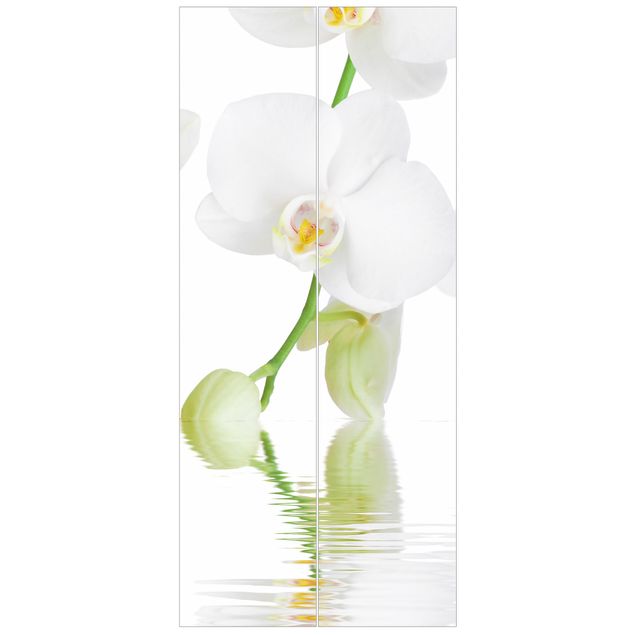 Papier peint moderne Spa Orchid - White Orchid