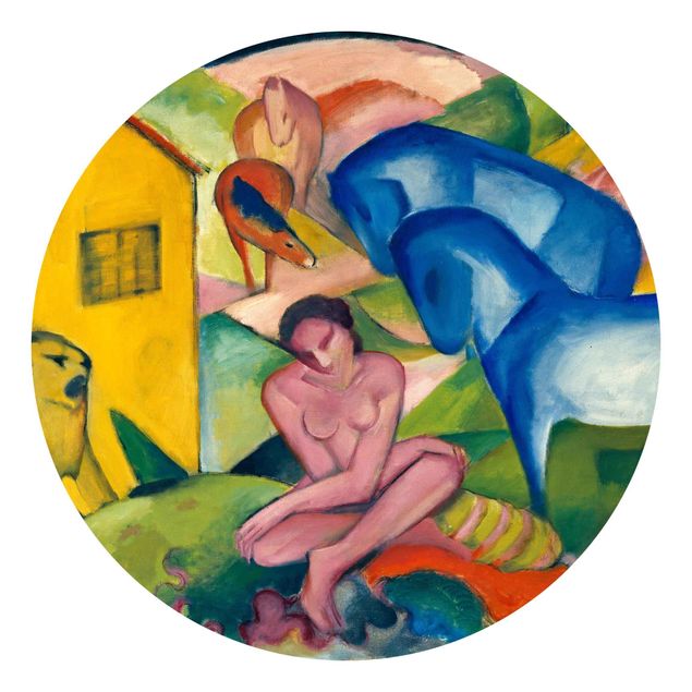 Tableau expressionniste Franz Marc - Le rêve