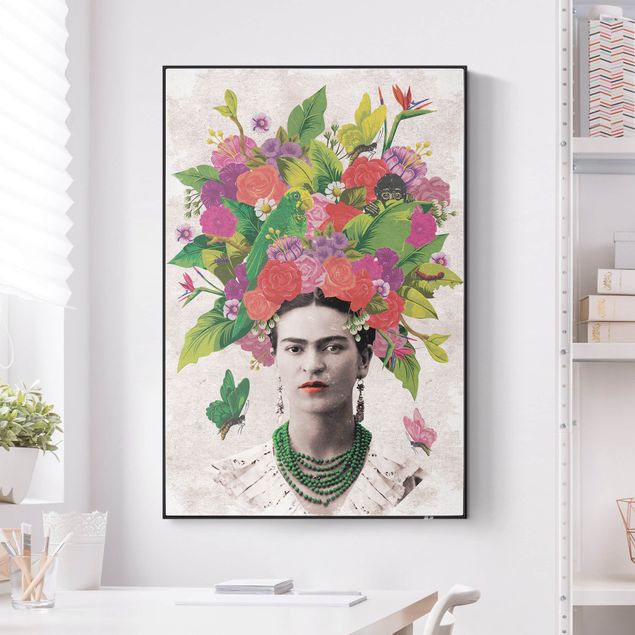 Tableaux modernes Frida Kahlo - Portrait de fleur