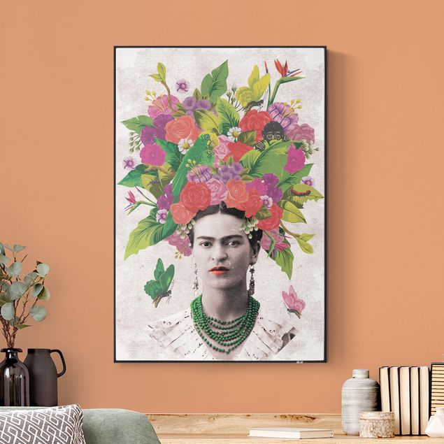 Tableaux portraits Frida Kahlo - Portrait de fleur