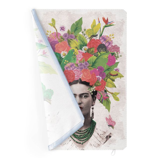 Tableaux rouges Frida Kahlo - Portrait de fleur