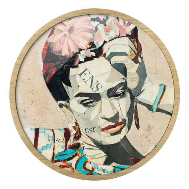 Tableaux encadrés reproductions Frida Kahlo - Collage No.1