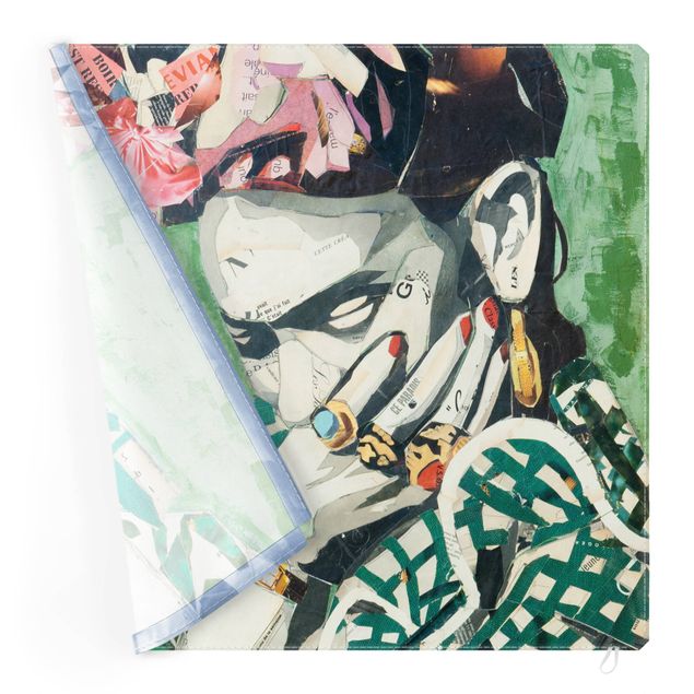 Tableaux verts Frida Kahlo - Collage No.3