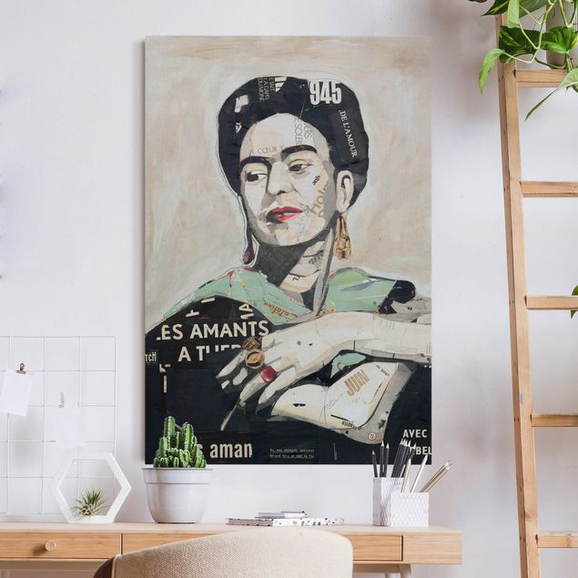 Tableaux modernes Frida Kahlo - Collage No.4