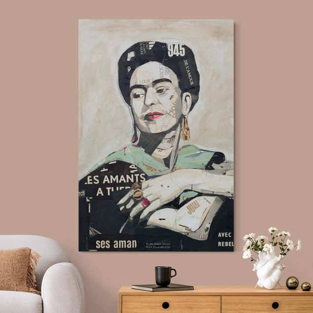 Tableaux portraits Frida Kahlo - Collage No.4