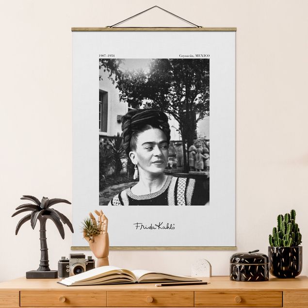 Tableaux modernes Frida Kahlo Photograph Portrait In The Garden