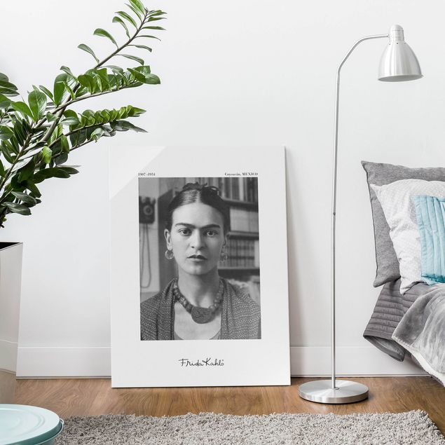 Tableaux modernes Frida Kahlo Photograph Portrait In The House