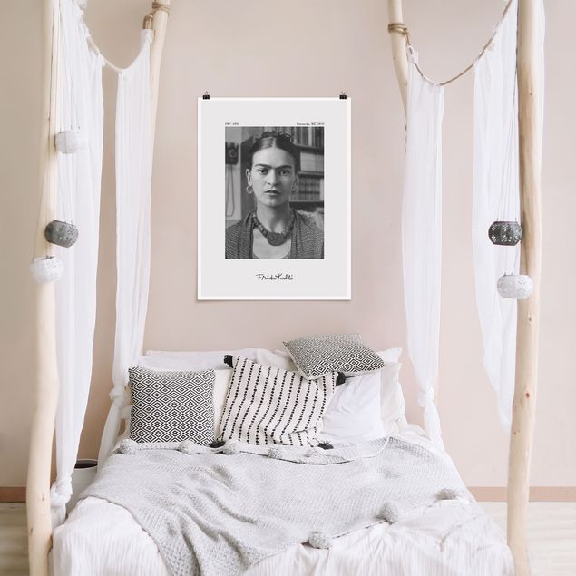 Tableaux moderne Frida Kahlo Photograph Portrait In The House