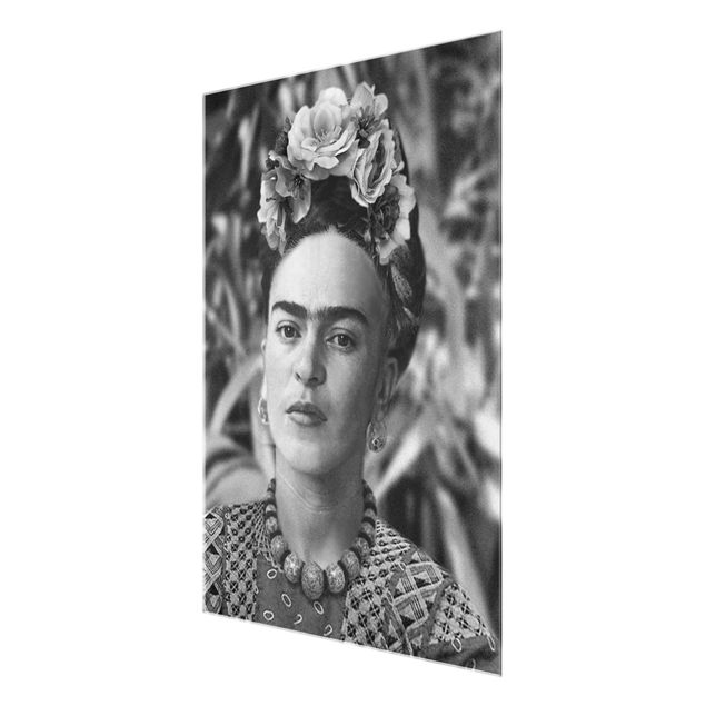 Tableau décoration Frida Kahlo Photograph Portrait With Flower Crown