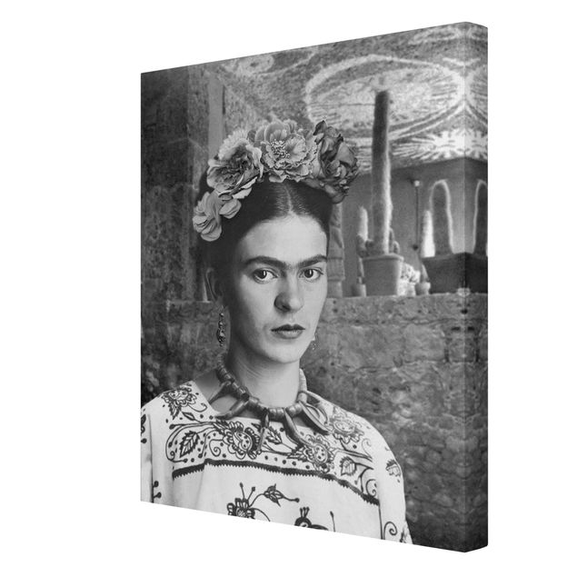 Tableaux Frida Kahlo Photograph Portrait With Cacti