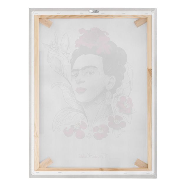 Reproductions tableaux Frida Kahlo Portrait With Flowers