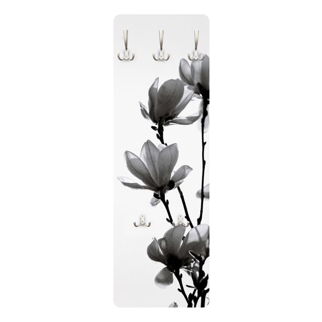 Porte-manteau - Herald Of Spring Magnolia Black And White