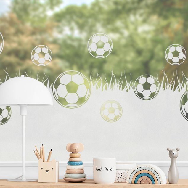 Décoration chambre bébé Football - bordure de la pelouse