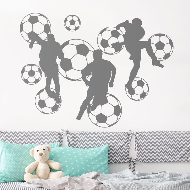 Sticker mural - Football Collage