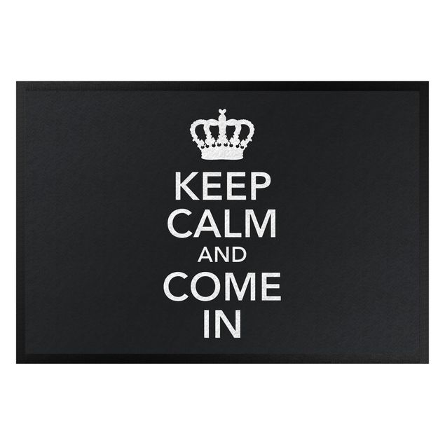 tapis contemporain Keep Calm And Come In II