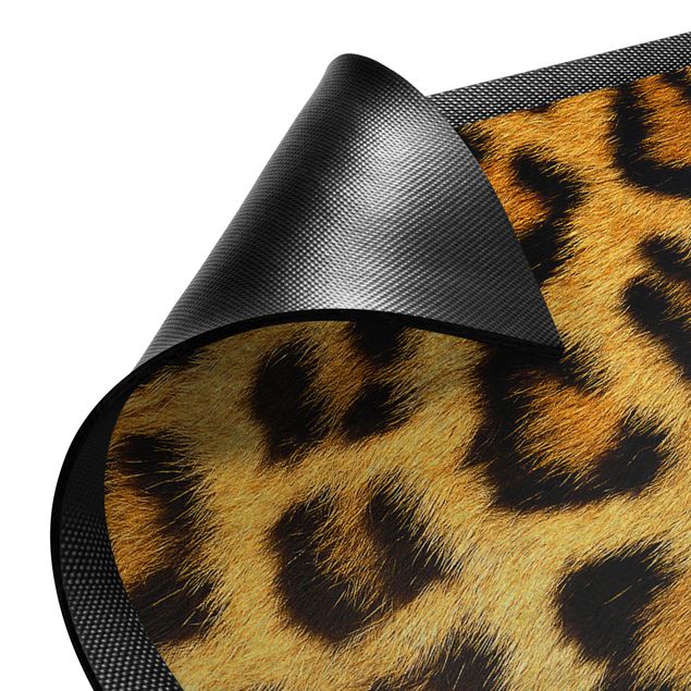 petit tapis chambre Peau de léopard